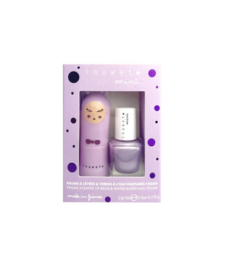Inuwet Inuwet Duo Violet Marshmallow Lip Balm + Violet Nail Polish