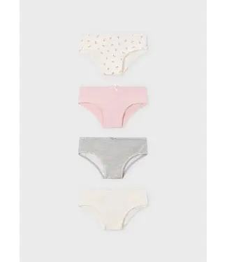 Mayoral Girls Underwear 4-Pack Pink Strawberries