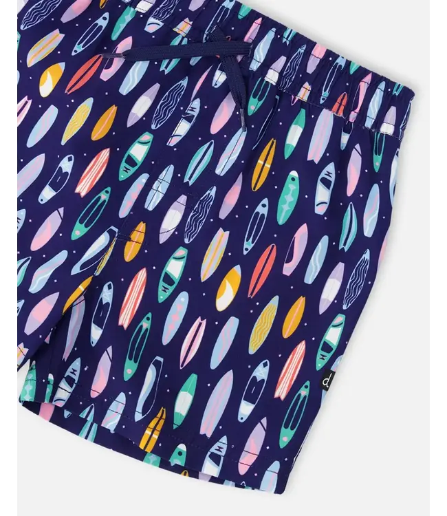 Deux par Deux Boardshorts Blue Surf Board Print