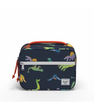 Herschel Supply Co. Pop Quiz Lunch Box Watercolour Dinos Darkest Navy