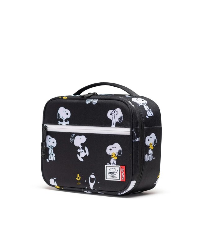 Herschel Supply Co. Herschel Pop Quiz Lunch Box Peanuts Snoopy and Woodstock Black