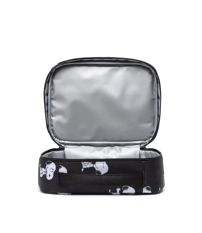 Herschel Supply Co. Herschel Pop Quiz Lunch Box Peanuts Snoopy and Woodstock Black