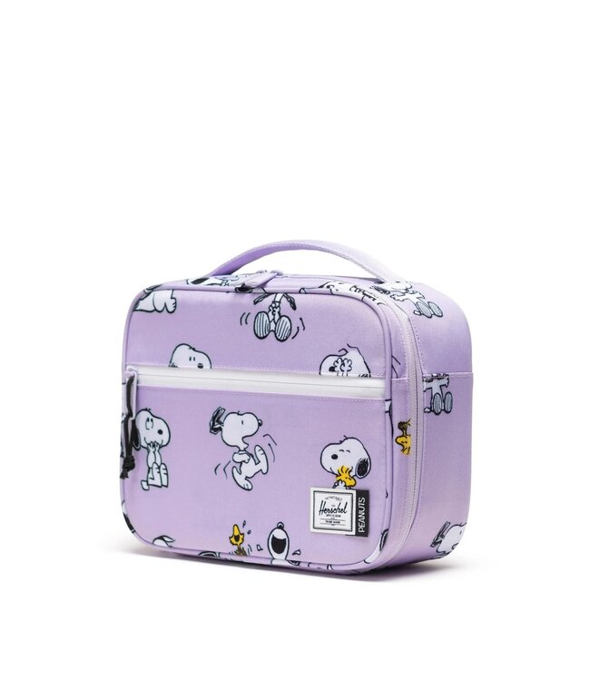 Herschel Supply Co. Pop Quiz Lunch Box Peanuts Snoopy and Woodstock Pastel