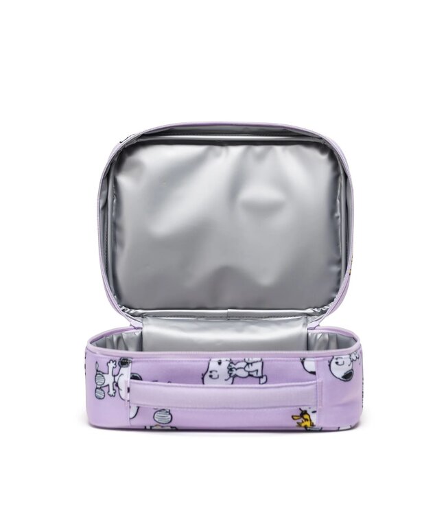 Herschel Supply Co. Pop Quiz Lunch Box Peanuts Snoopy and Woodstock Pastel