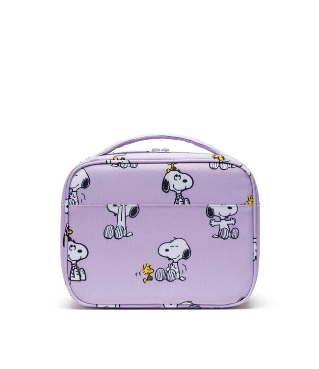 Herschel Supply Co. Pop Quiz Lunch Box Peanuts Snoopy and Woodstock Pastel