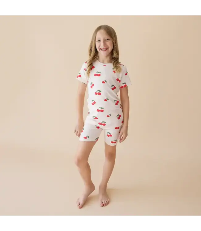 Parade Organics Baby Co. Parade Organic Jammies Short PJ Set Cherries