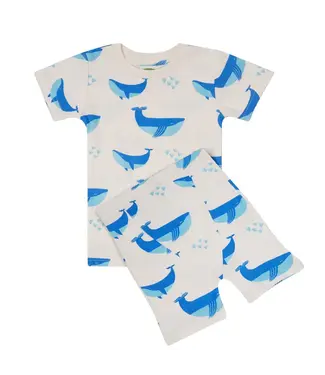 Parade Organics Baby Co. Parade Organic Jammies Short PJ Set Whales