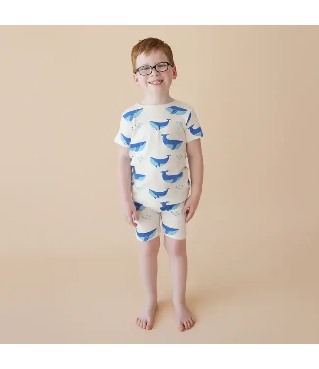 Parade Organics Baby Co. Parade Organic Jammies Short PJ Set Whales