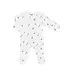 Coccoli Coccoli Cotton-Modal Zipper Footie Boats on Cream