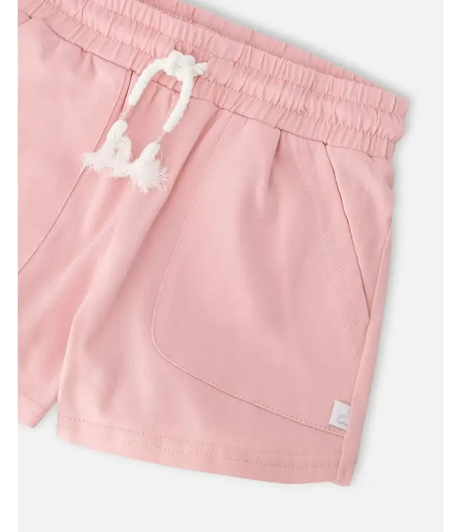 Deux par Deux Organic Cotton Jersey Shorts Pink Nectar