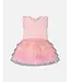 Deux par Deux Sleeveless Tiered Tulle Dress Pale Pink