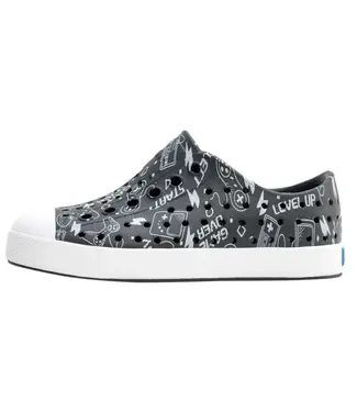 Native Canada Footwear Jefferson Print Gravity Grey Gamer Big Kid