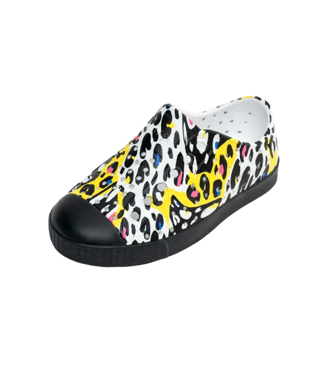 Native Canada Footwear Jefferson Print Crayon Digital Cheetah Big Kid