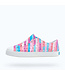 Native Canada Footwear Jefferson Print Shell White/Pastel Multi Stripe Big Kid