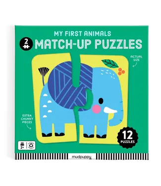 mudpuppy Mudpuppy My First Animals 2 Piece Match-up Puzzle