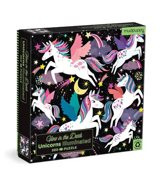 mudpuppy Mudpuppy Glow in the Dark Puzzle Unicorns Illuminated
