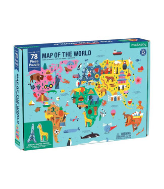 mudpuppy Mudpuppy Map of the World Puzzle