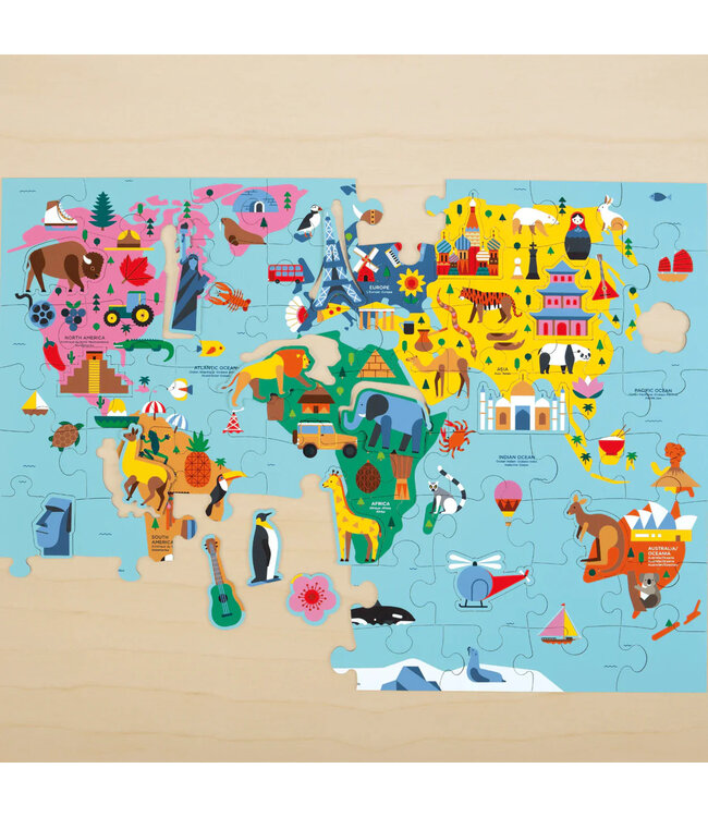 mudpuppy Mudpuppy Map of the World Puzzle