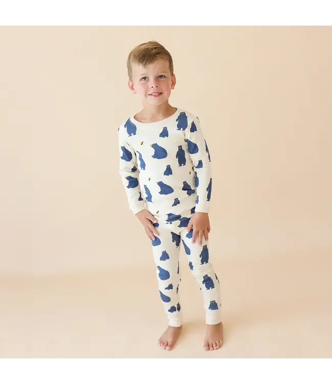 Parade Organics Baby Co. Organic Jammies Blue Bears