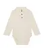 Enfant Polo Long Sleeve Romper Ivory