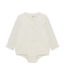 Enfant Woven Long Sleeve Romper Ivory