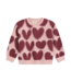 Enfant Sweatshirt Burgundy Hearts
