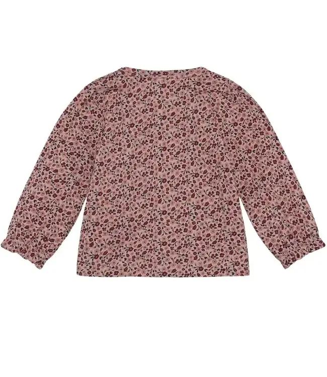 Enfant Long Sleeve Top Burgundy Floral