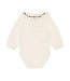 Minymo Minymo Embroidered Collar Bodysuit Ivory