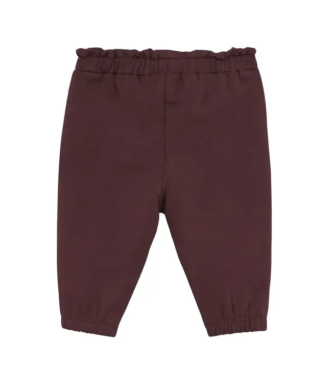 Minymo Minymo Heart Button Sweatpant Dark Plum
