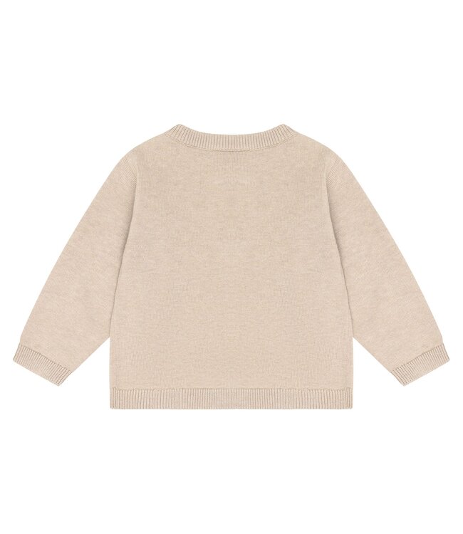 Minymo Minymo Knit Dog Cardigan Beige