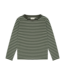 Minymo Minymo Long-Sleeve Striped Top Dark Green