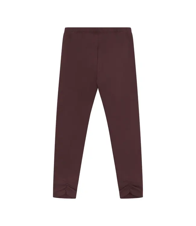 Minymo Minymo Solid Sweat Leggings Plum