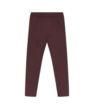 Minymo Minymo Solid Sweat Leggings Plum
