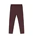 Minymo Minymo Solid Sweat Leggings Plum