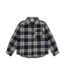 Minymo Minymo Plaid Flannel Overshirt Navy