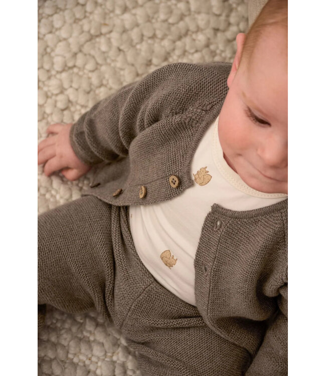 Fixoni Fixoni Knit Cardigan Taupe Brown