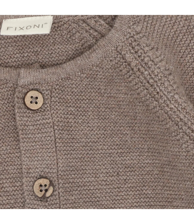 Fixoni Fixoni Knit Cardigan Taupe Brown