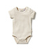 Wilson + Frenchy Wilson + Frenchy Stripe S/S Rib Onesie
