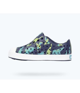 Native Canada Footwear Jefferson  Regatta Blue/ Shell White/ Trinket Dinosaurs