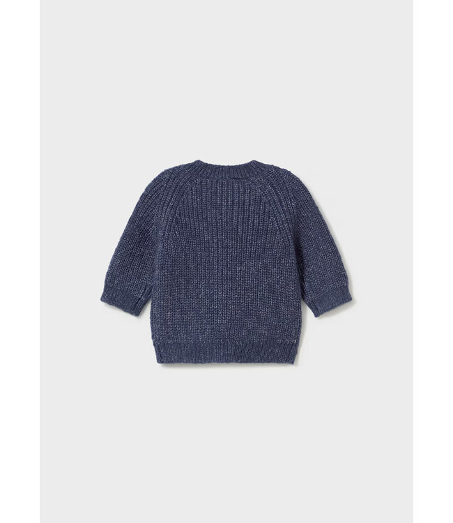 Mayoral Infant Knit Cardigan Heathered Indigo