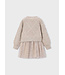 Mayoral Knit Sweater & Tulle Dress Taupe Gold