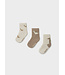 Mayoral Sock Set 3-Pack Dino Taupe