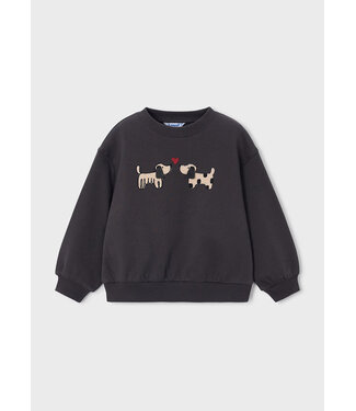 Mayoral Sweatshirt Puppy Love Carbon