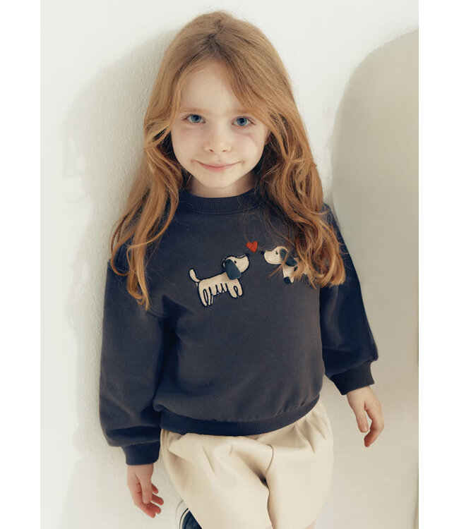 Mayoral Sweatshirt Puppy Love Carbon