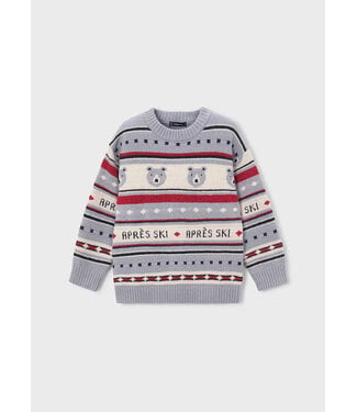 Mayoral Mayoral Knit Sweater Apres Ski Bear Grey