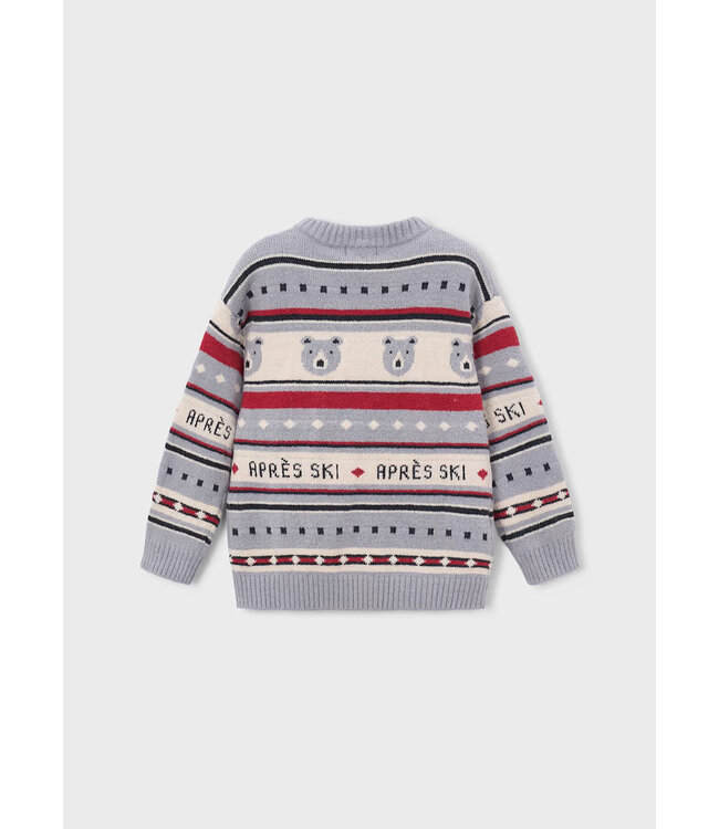 Mayoral Mayoral Knit Sweater Apres Ski Bear Grey