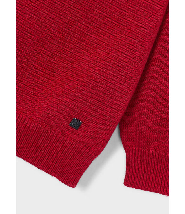 Mayoral Mayoral Basic Crew Neck Sweater Red