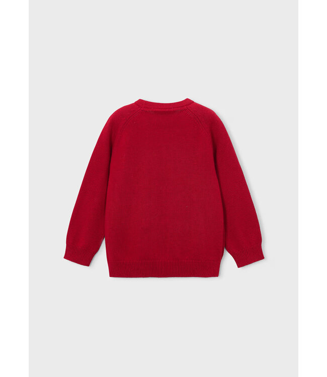 Mayoral Mayoral Basic Crew Neck Sweater Red