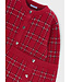 Mayoral Mayoral Knit Cardigan & Skirt Set Red Plaid