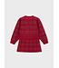 Mayoral Mayoral Knit Cardigan & Skirt Set Red Plaid